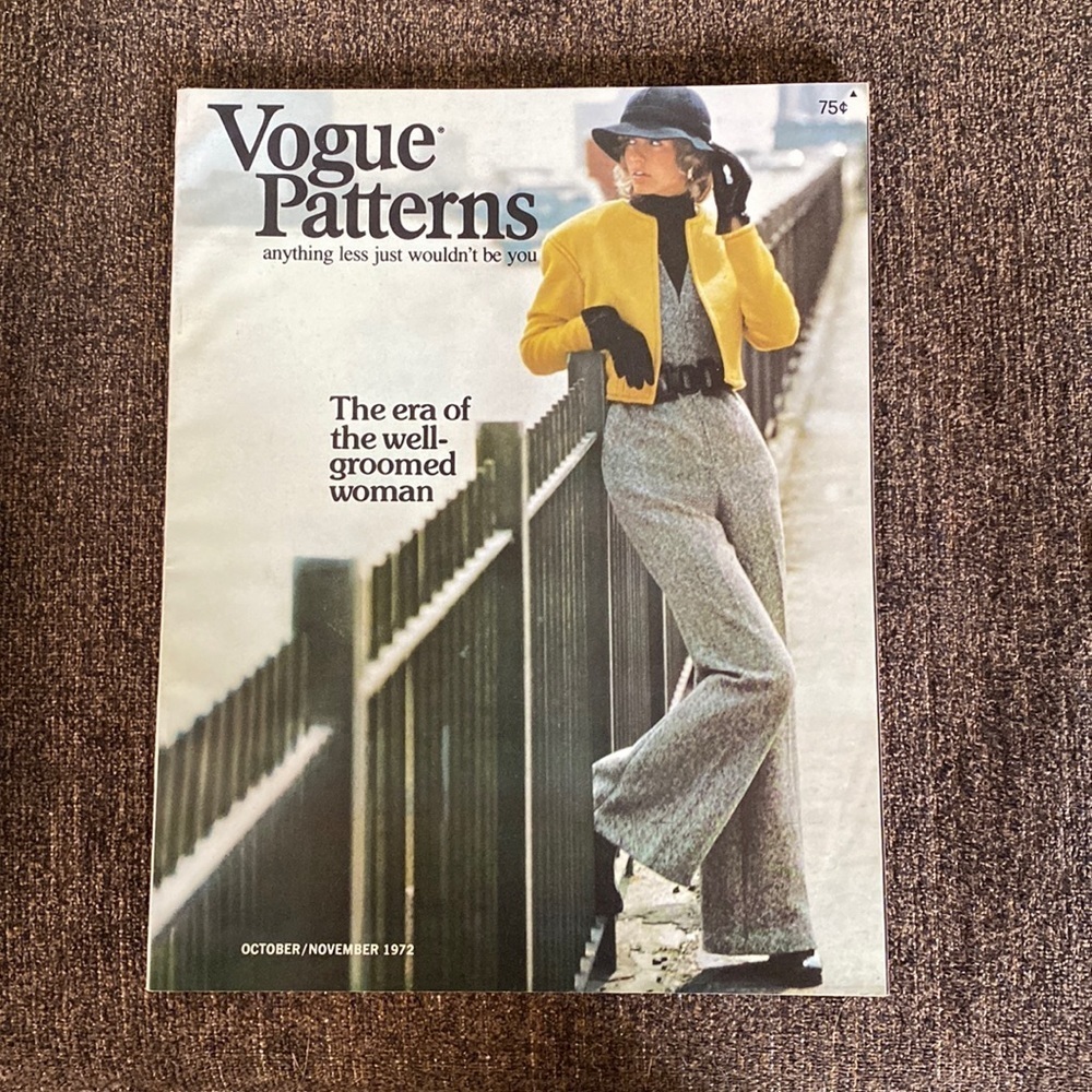 Vintage VOGUE Pattern Book October November 1972